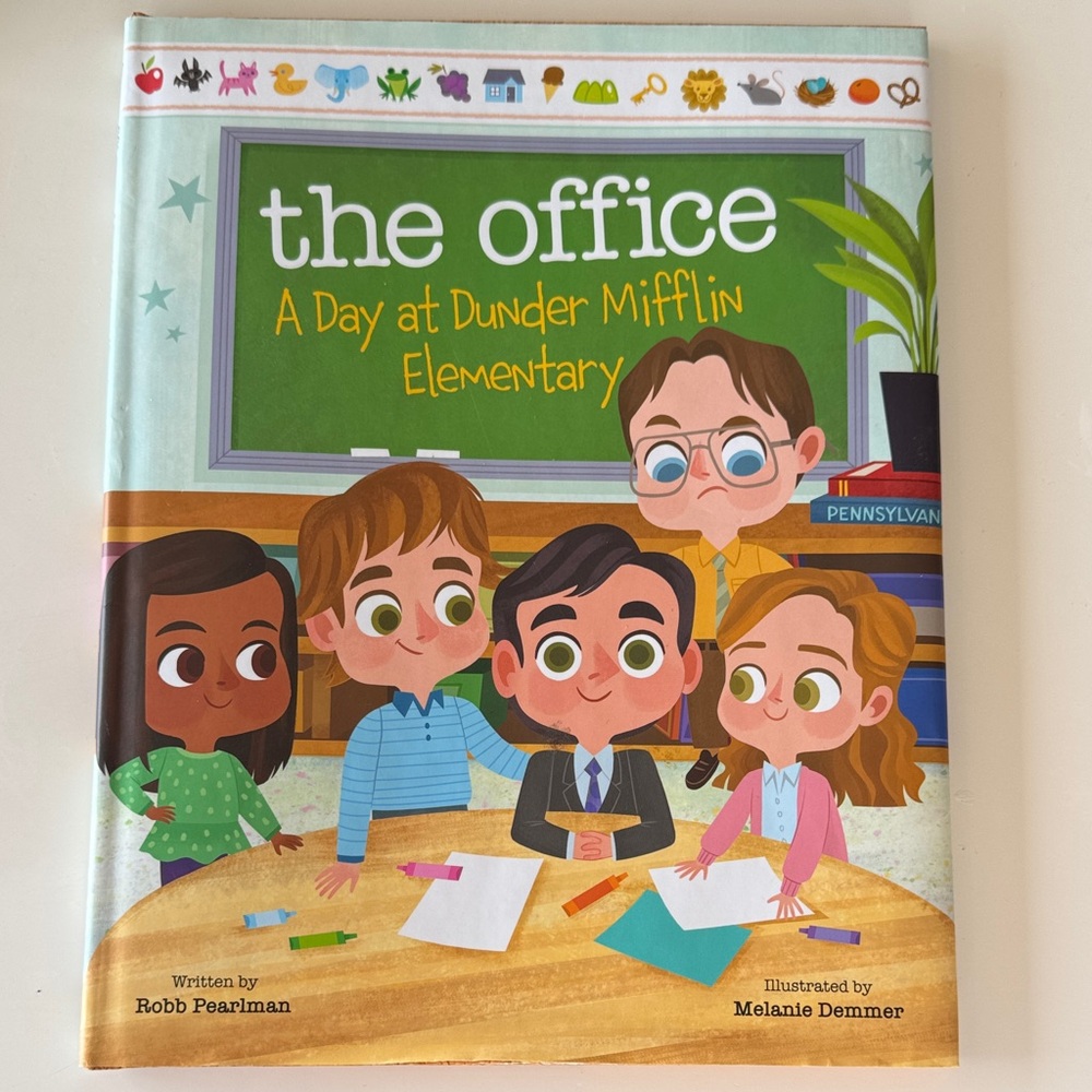 The Office: A Day at Dunder Mifflin Elementary — Children's Book (Green Cover)